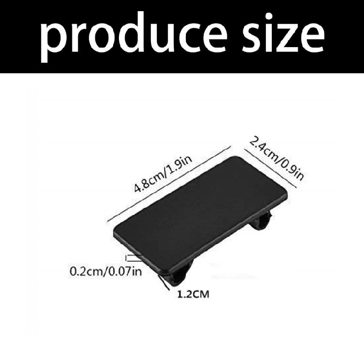 6Pcs Rocker Switches Panel Cover ABS Rectangular Rocker Switches Blank Snap in Hole for Standard Switches Panel Hole