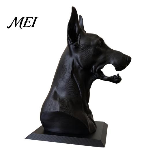 Doberman Dog Gift Shape Pen Holder, Creative Plastic Stationery Organizer, Pencil Cup 3D Print Office Desktop Decoration, for Workstation Holder