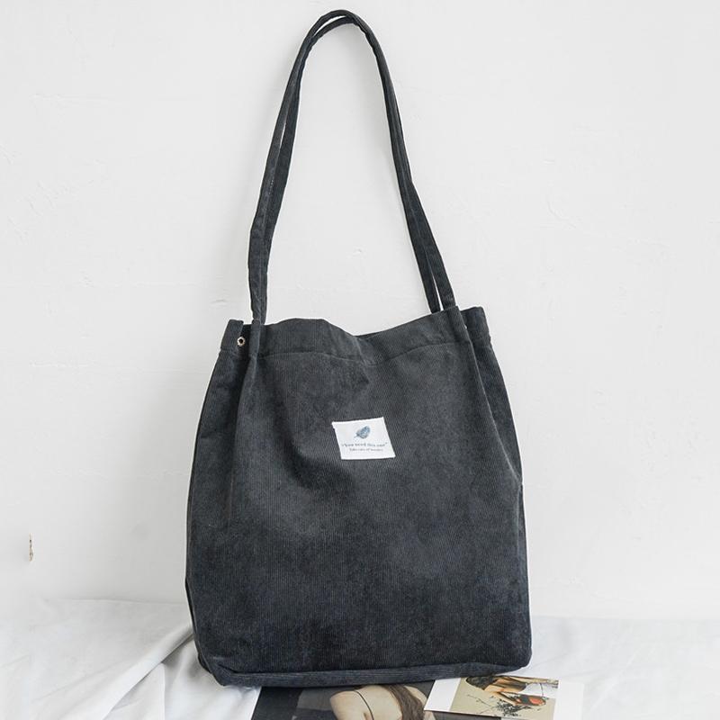 Yogodlns Простая студенческая сумка на плечо, мягкая вельветовая повседневная сумка-шоппер, женская сумка большой вместимости, женские сумки через плечо подмышками