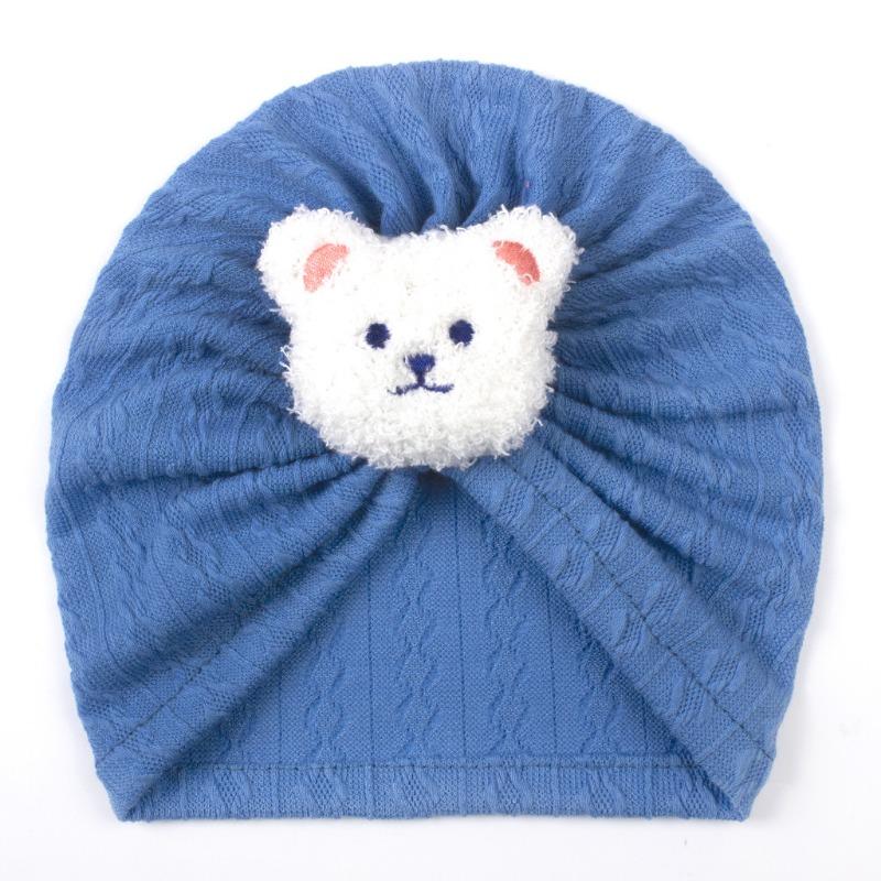 Spring New Children's Soft and Comfortable Pullover Hat, Baby Cute Bear Headscarf Hat, Baby Hat