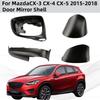 Пластик ABS Автомобильные аксессуары для заднего вида 2015 2016 2017 2018 Для Mazda CX-3 CX-4 CX-5 Крышка зеркала заднего вида Автомобильная отделка Стайлинг