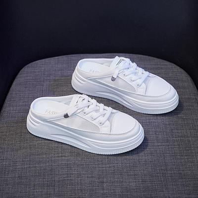 Белые туфли с полуподдержкой, женские кроссовки Tide, лето 2021, новые студенческие кроссовки без сетчатого каблука, повседневные кроссовки