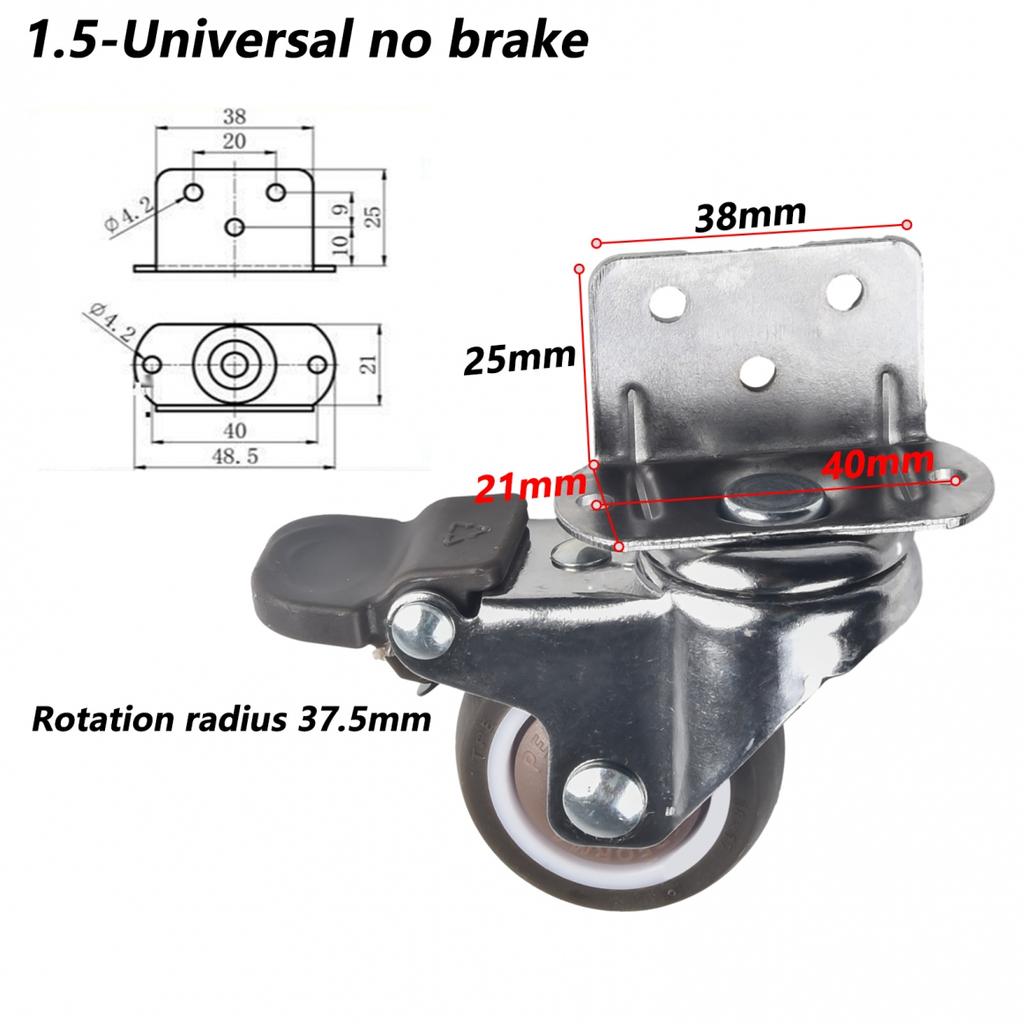 1*/ Тяжелые ролики 20 кг бесшумные поворотные колеса для перемещения мебели стула детская кроватка#