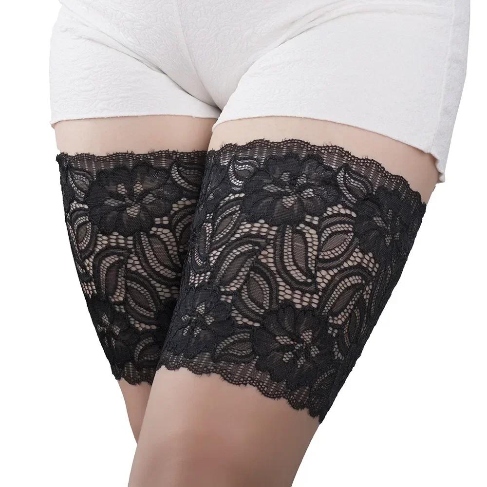 1 пара летних повязок на внутреннюю часть бедра, против натирания, эластичные нескользящие женские сексуальные кружевные антифрикционные полоски, модные повязки на ноги, подарки