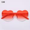 Adults Colorful Candy Color Party Sun Glasses Shades Heart Glasses Heart-shaped Sunglasses