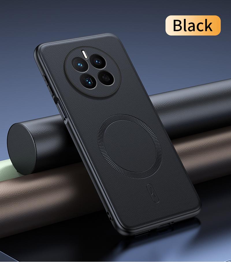 Для Huawei Mate 50 Чехол Магнитная Кожаная Защитная Крышка Для Huawei Mate 50 Высокое Качество Защита от Отпечатков Пальцев Нескользящий PC+TPU