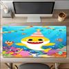 Shark Theme Mouse Pad, Non Slip Rubber Base, Multifunctional Office & Home Decor, Perfect for Workspace Personalization.