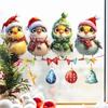 Christmas Decorations, Birds, Easter Egg Bells, Window Stickers, Shop Glass Stickers, Removable, Window Stickers, Static Stickers, Party Decorations