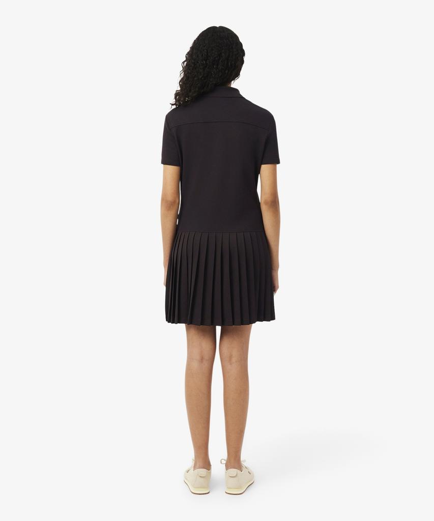 Женское мини-платье-поло LACOSTE с коротким рукавом из пике Ef8839-56G 3La