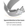 For Realme Techlife Watch S100 Milanese Band Stainless Steel Magnetic Watch Strap with Clover Connector, Size: S
