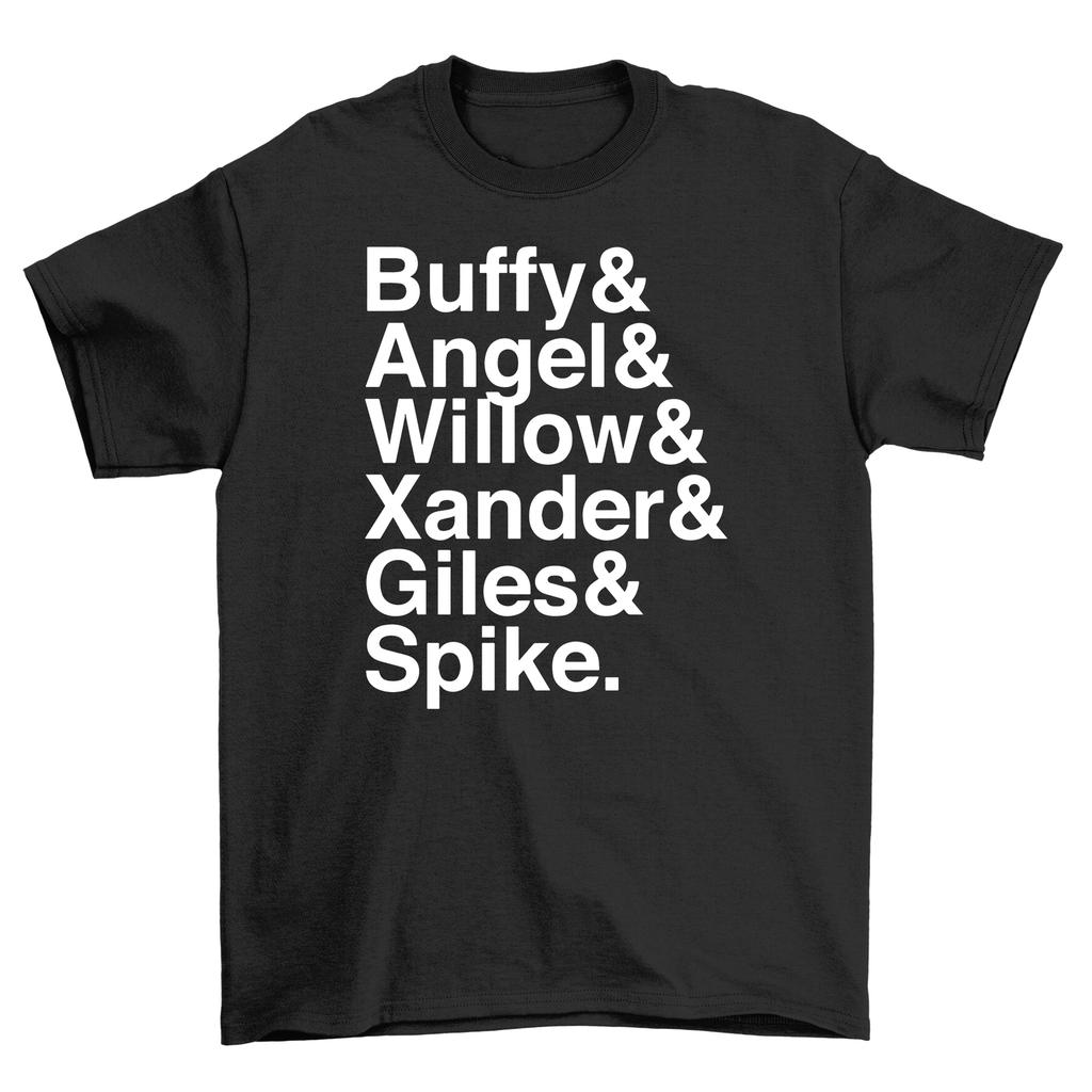 Buffy Willow Xander T-Shirt Mens Womens Tees Top - Funny Squad Goals! Unisex Printed Design, 100% Cot