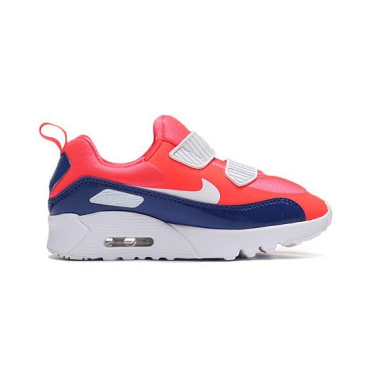 Nike Кроссовки Air Max Tiny 90 PS Bright Crimson Kids розовые белые 881927-604