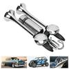 300DB Car Air Horn Zinc Alloy Chrome Plating Double Tube Loudspeaker for Train Ship SUV RV Truck Motorcycle  12V/24V Air Horn