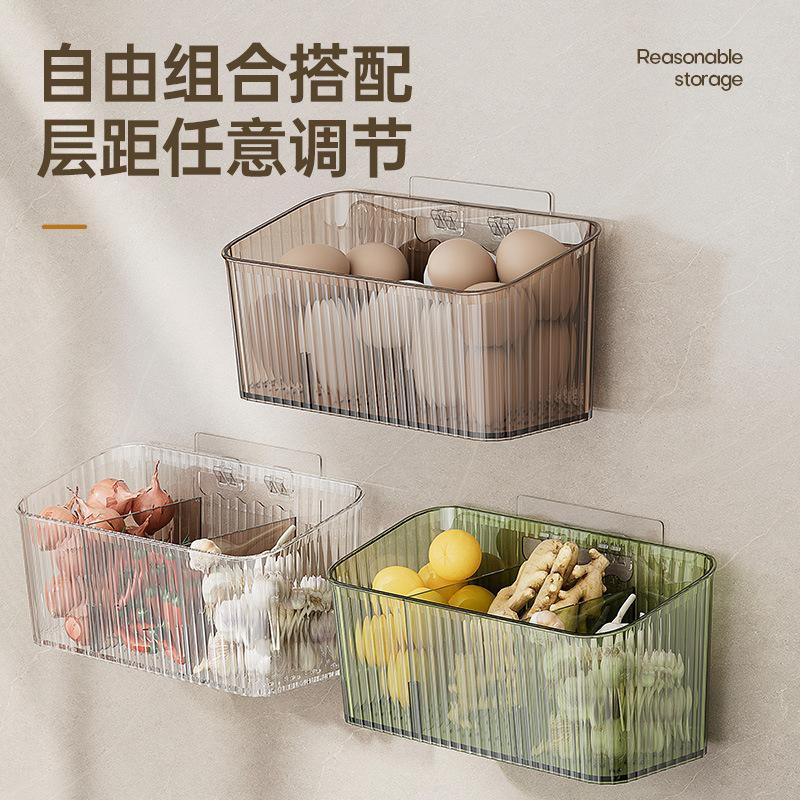 Стеллаж для хранения Без перфорации Настенная полка Раздельное хранение Пластиковая пленка Хранение в фольге Коробка для хранения на дверце кухонного шкафа