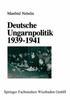 Книга Deutsche Ungarnpolitik 1939-1941