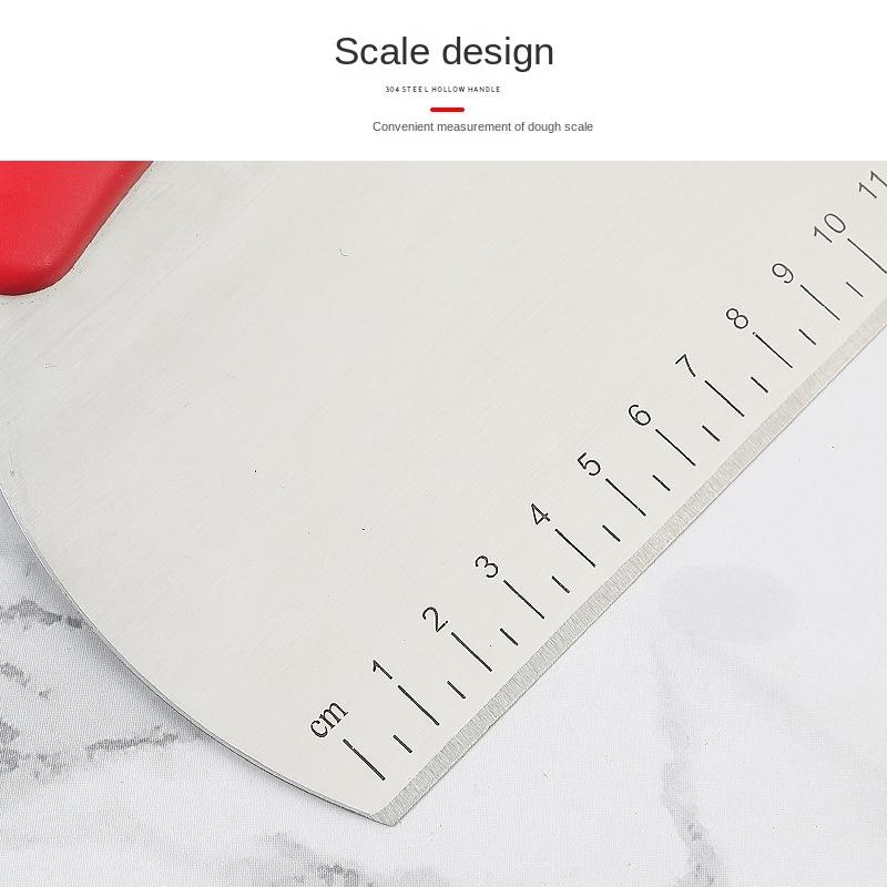 Scaled Flour Dough Cutting Knife, Milk Prick Sugar Non-cutting Knife Baking Tool Wholesale Stainless Steel Single-sided Cutting