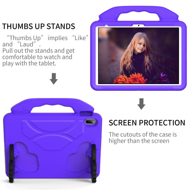 IPad Air 11 Inch Case With Kickstand Full Coverage Anti-Slip Shockproof Cover Kids Cartoon Design Ins Style