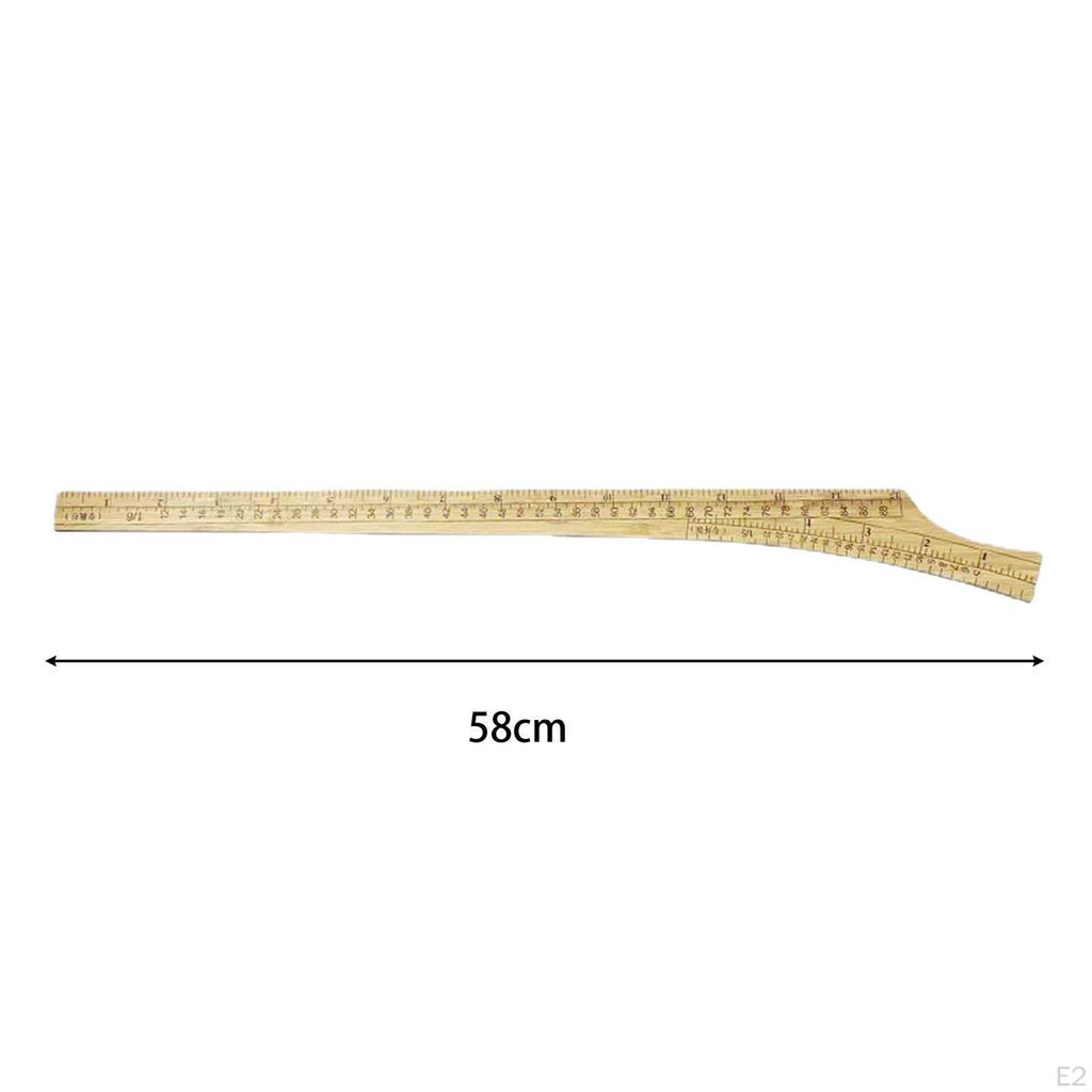 Dual Sided Scale Sewing Ruler Lightweight Clothes Dressmaking Tailor Tool Clothing Alteration