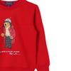 Polo Ralph Lauren Sweatshirt Kids Round Neck Pullover Slim Fit Long Sleeve Red Kids Sweatshirt 323960439-001