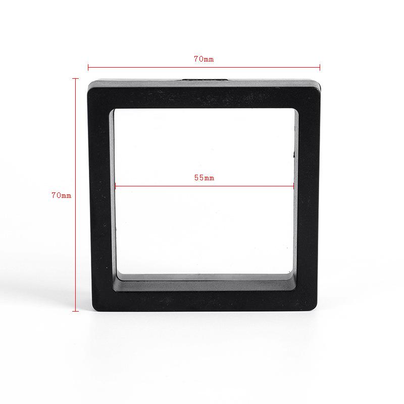 1pc Simple And Practical Transparent PE Film Display Box Plastic Floating Box Commemorative Coin Badge Coin Jewelry Gift Box