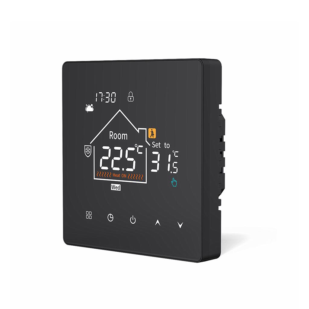 Smart Thermostat Electric Heating System Programmable Floor Temperature Controller for Home No Wireless Fidelity