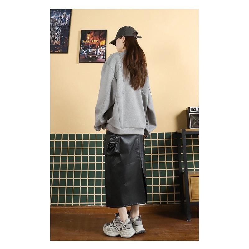 Thick Pops Shoes Women's Spring Gray Sneakers Versatile Thick Bottom Heightening Casual Sneakers