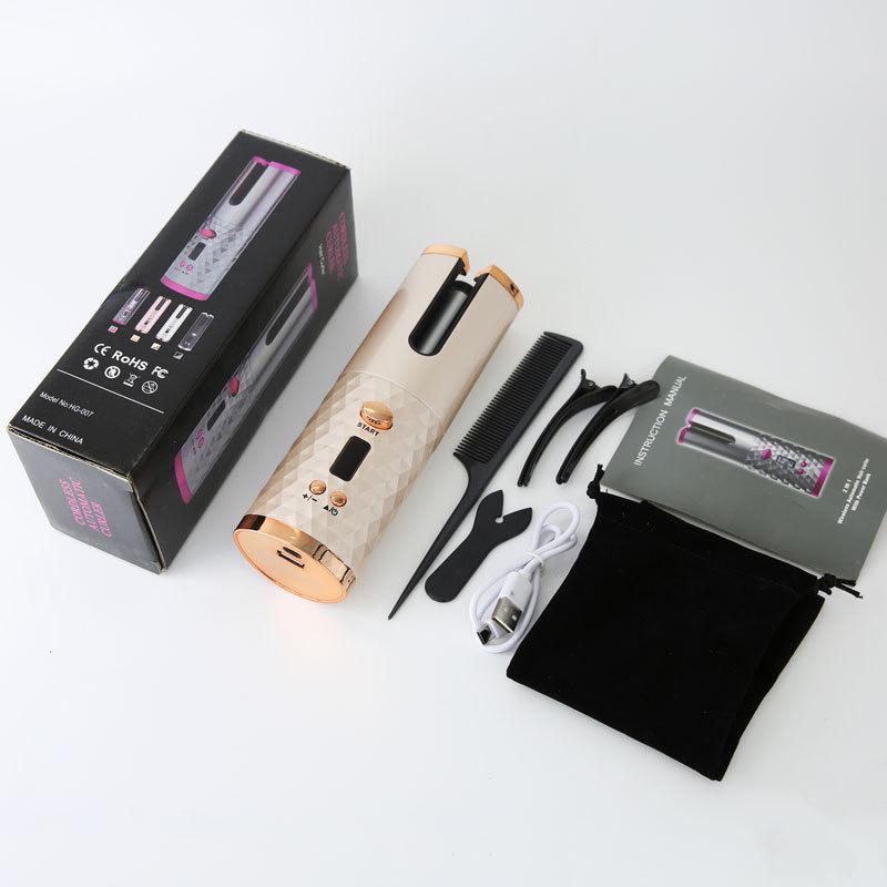 Унисекс Беспроводная Автоматическая Плойка - Без Ожогов, Инструмент для Легкой Укладки