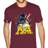 Футболки с надписью «May The Pugs Be With You» для парней, свободная футболка, мужская готическая футболка в стиле аниме, модная брендовая винтажная футболка