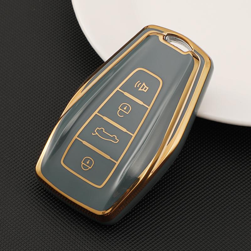 TPU Car Key Cover Case for Geely Emgrand Global Kulrey Hawk GX7 Okavango NL3 SUV GT GC9 Coolray X6 X7 EX7 Geometry C