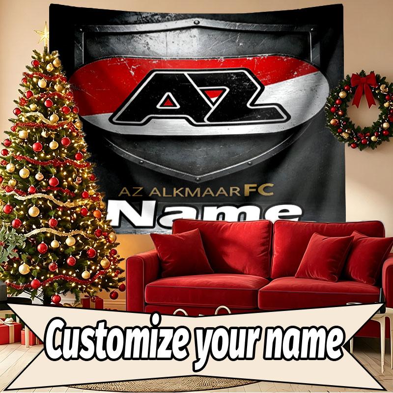 Custom Name Personalized AZ Alkmaar Print Tapestry, Wall Art Decor, Bedroom, Dorm, Apartment, LivingRoom, Party Backdrop, Gift for Birthday
