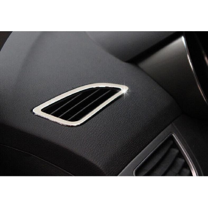 Для Hyundai Elantra 2011-2016 Хромированная сталь Декоративная накладка на верхний воздуховод панели приборов