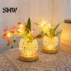 Creative DIY Floral Light Flower Table Lamp, 3 Color Orchid Night Light, Rechargeable Cordless Touch Dimming Artificial Elegant Gift for Women
