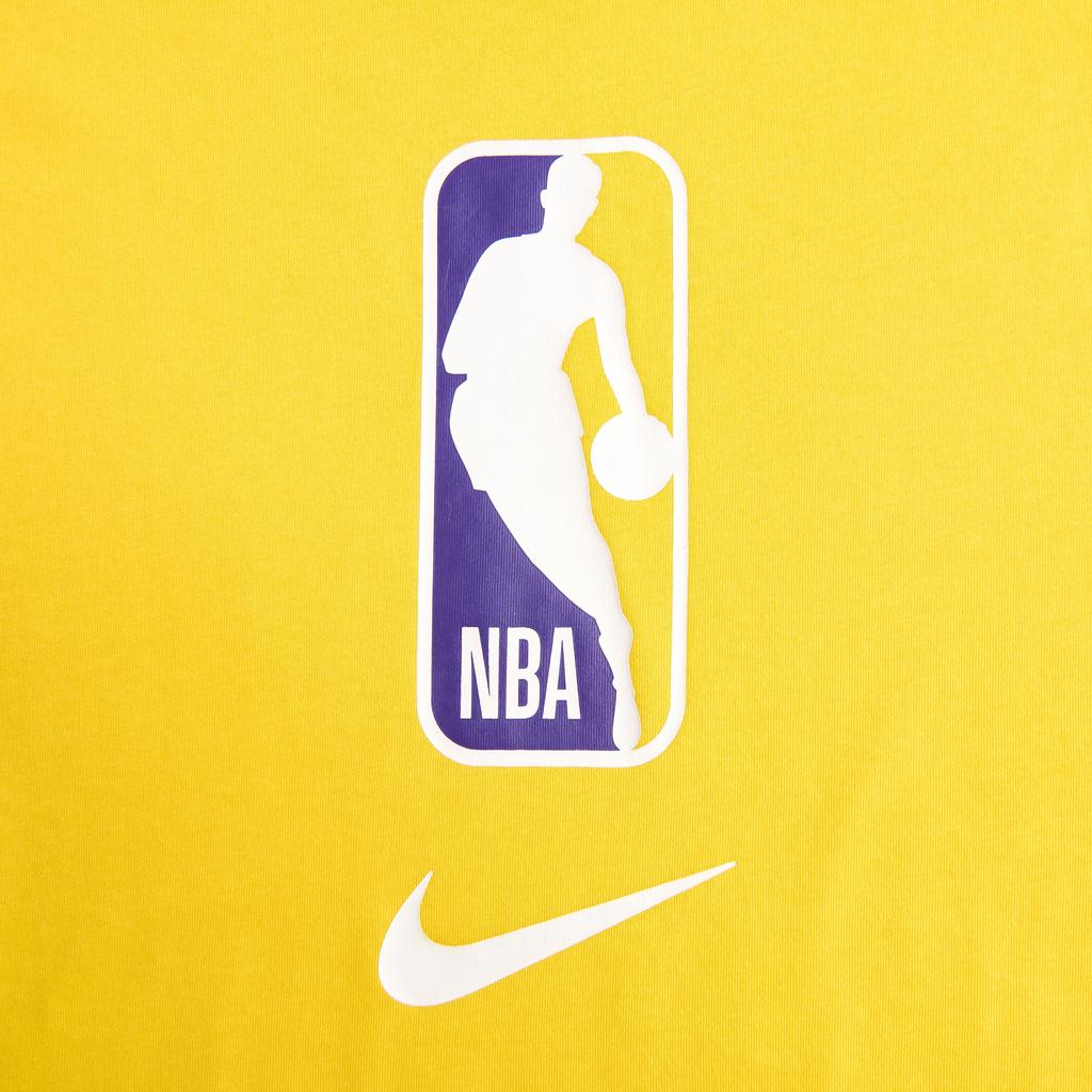 Nike Футболка с логотипом NBA Collaboration с круглым вырезом и коротким рукавом для детей, желтая 3Z2B7BBLA-31T