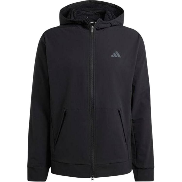 Adidas Cold.Rdy Разработано для тренировок Толстовка с капюшоном на молнии для мужчин, черная IN5607