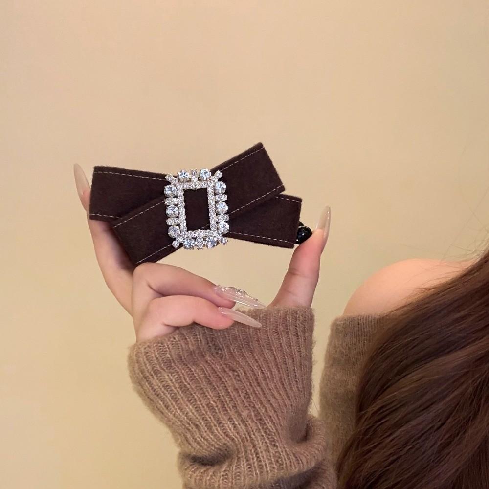 Plastic Women Vertical Clip Korean Style Ponytail Holder Fashion Bow Banana Clip  Daily