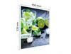 SZKLANA DESKA DO KROJENIA 45x52 LIMONKA