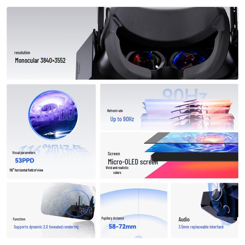 Pimax Crystal Super Micro-OLED гарнитура для ПК VR