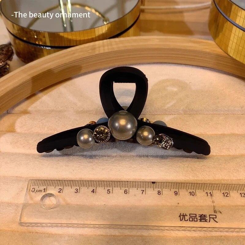 Ретро флокирующая заколка для волос со звездой, женские винтажные большие пластинчатые заколки для волос, заколки в виде акулы, головной убор для женщин, аксессуары для волос