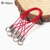 50Pcs Key Rings Cell Phone Braided Lanyard Cords Jewelry Findings DIY Rope Keychains Mobile Clasp