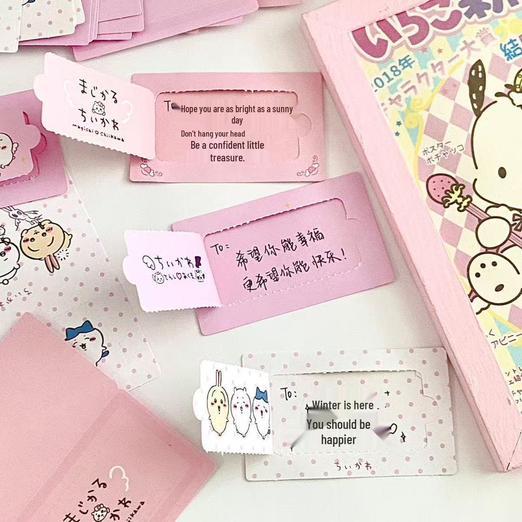 Giyikawa Creative Scratch-off Sticky Mini Message Cards - Tear-off Student Gift Notes