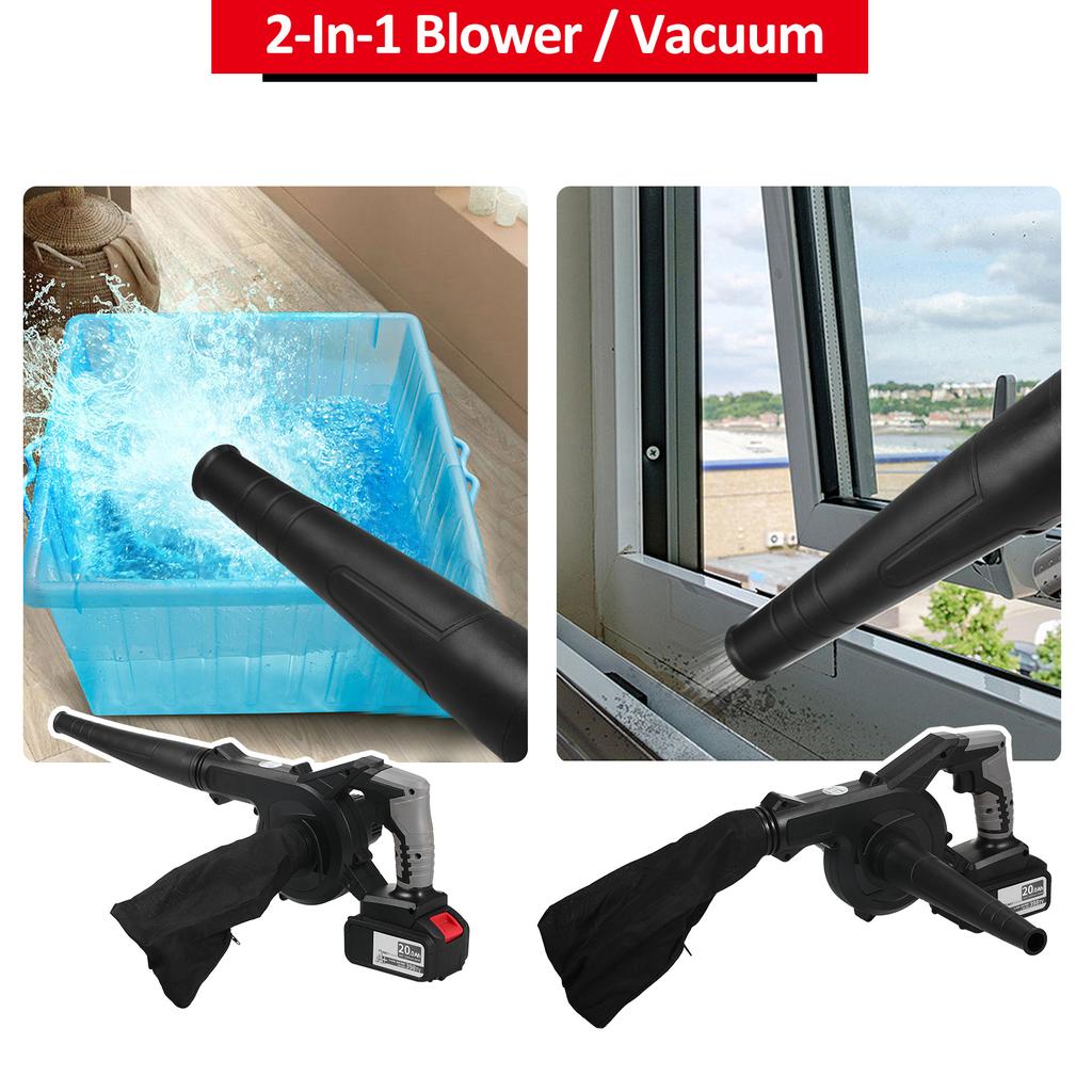 21V Lightweight Battery Powered Leaf Blowers for Patio, Yard, Sidewalk,Small Leaf Blower,2-In-1
