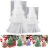Yousheng Christmas Tree Silicone Candle Mold Food Grade Heat-Resistant Non-stick Easy Demolding DIY 3D Craft Mold