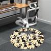 1PC Black Cat Pattern Chair Carpet for Office, Indoor Non-Slip Washable  Carpet, Soft Comfortable Mat For Office Room yy250930160