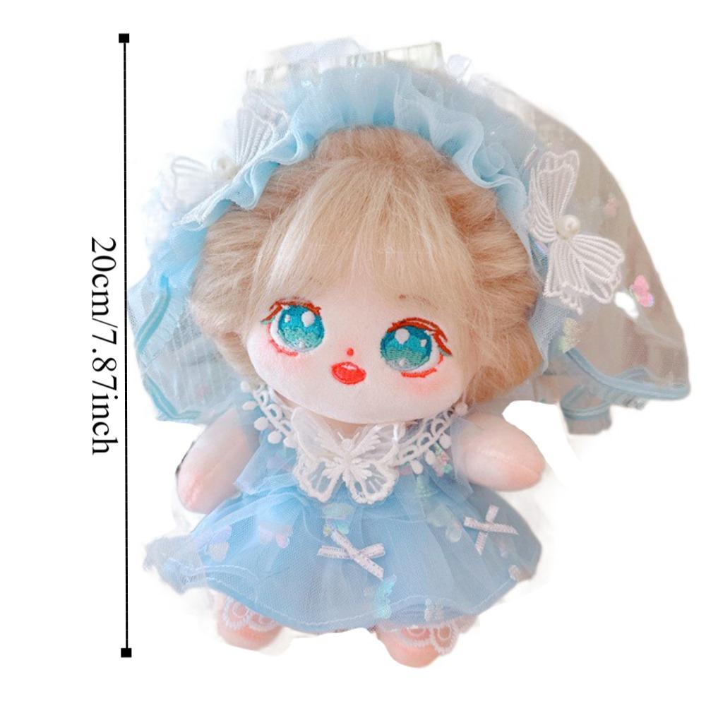 Wedding Dress 20cm Cotton Doll Clothes Outfit Plush Doll Clothes Doll Accessories