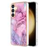 YB IMD Series-16 Style-E For Samsung Galaxy S24 Marble Case 2.0mm TPU Anti-Scratch Phone Cover