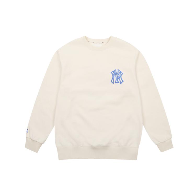 New MLB Sweatshirts Unisex Ecru 31MT01041-50I