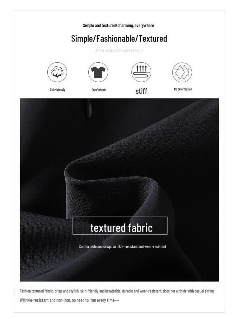 Черная юбка-шорты А-силуэта с высокой талией - Мода Весна/Лето 2022 Защита от просвечивания Универсальный дизайн