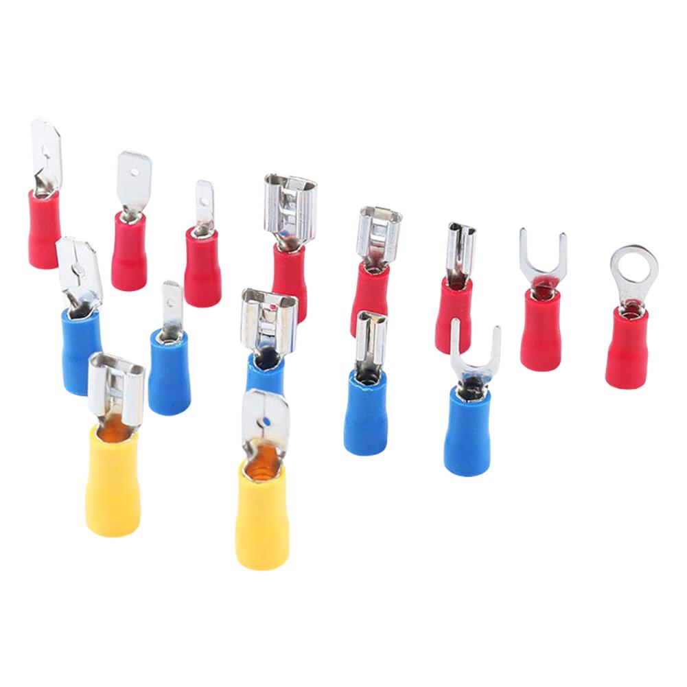 280Pcs Ring Lugs Rolled Terminals Assorted Kit Assorted Female Male Crimp Spade Terminals Male Female Insulated Terminals