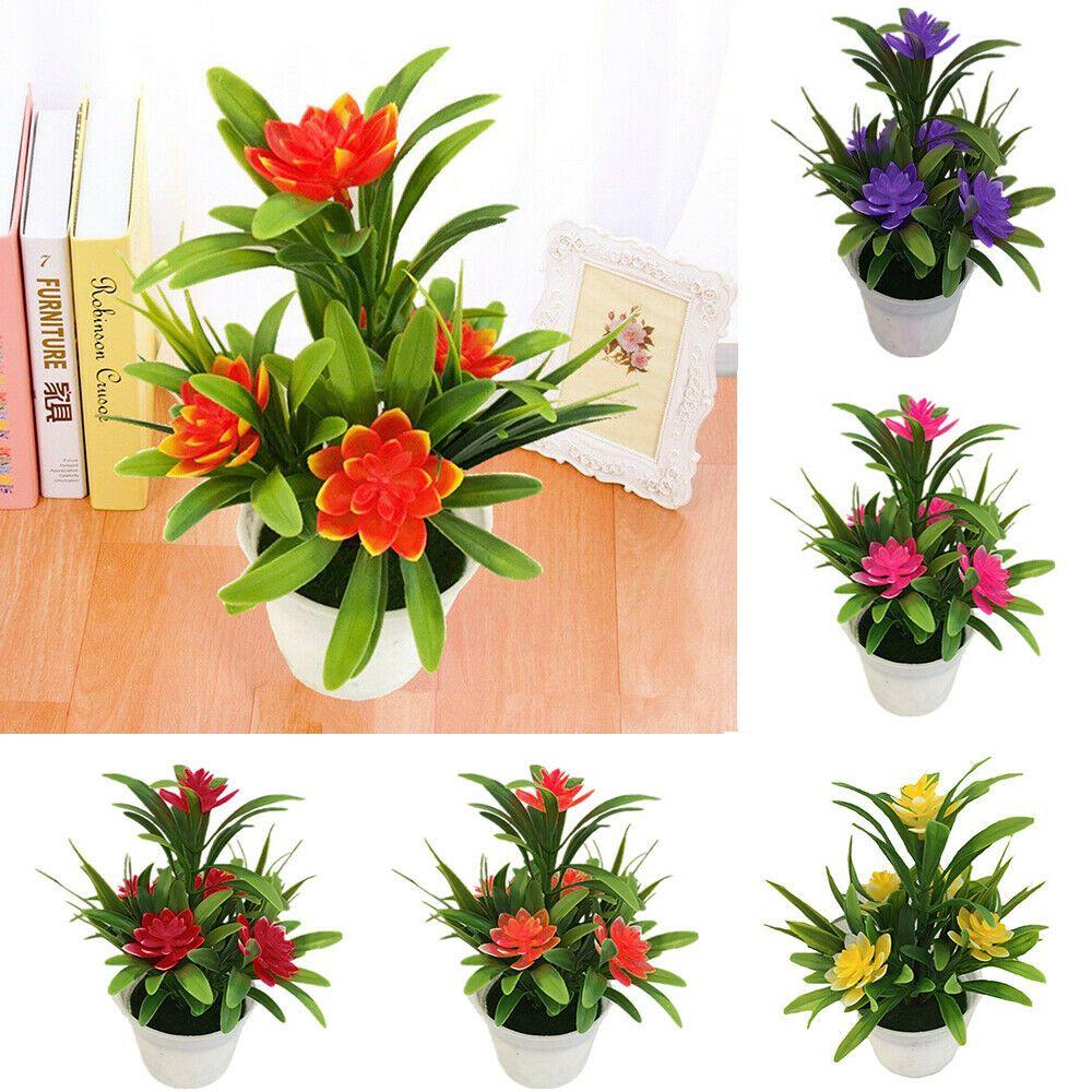 Room Wedding Party Decortion for Office Outdoor Decor with Pots Fake False Plants Artificial Flower
