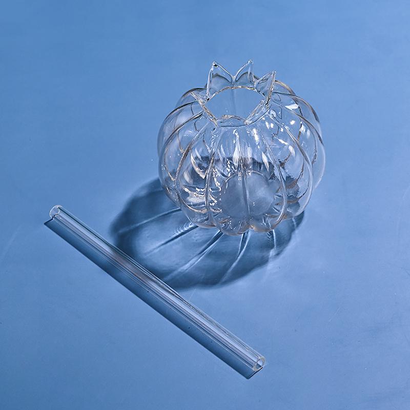 Креативный гранатовый стакан для коктейля Bubble Tea, прозрачные стаканы, бокал для вина, сока, льда, кофе, кавайная соломинка